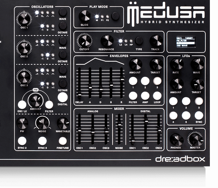 Polyend Medusa | シーケンサー搭載のハイブリッドシンセ | Digiland