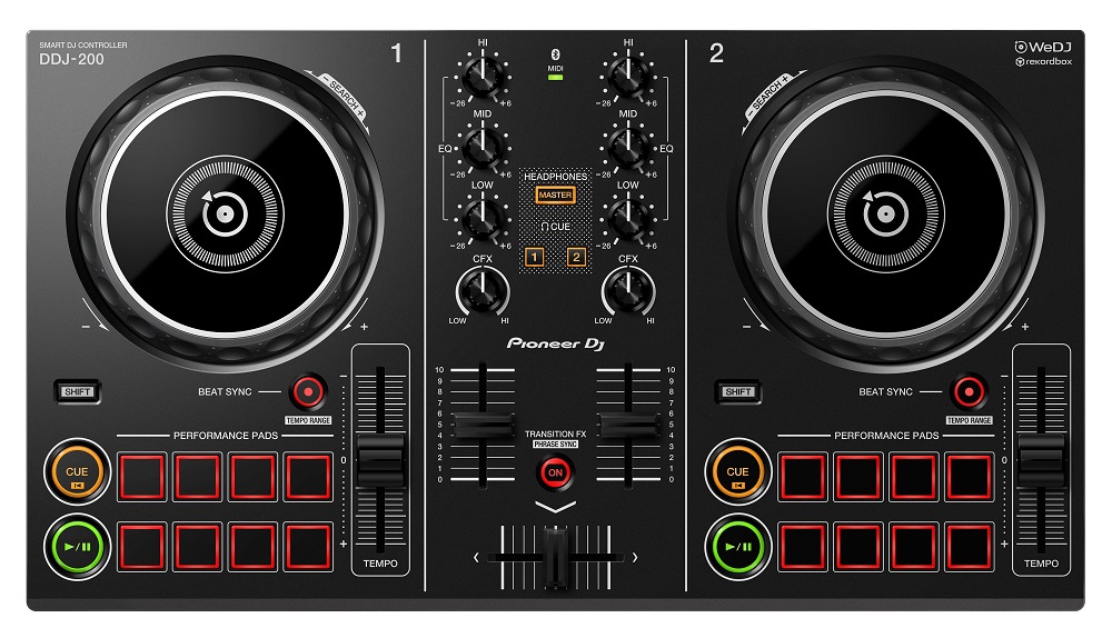 Pioneer DJ DDJ-200 | スマホで手軽に楽しめるリーズナブルなスマート
