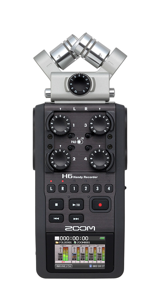 ZOOM H6 Handy Recorder | シーンに応じてマイクユニットを交換できる