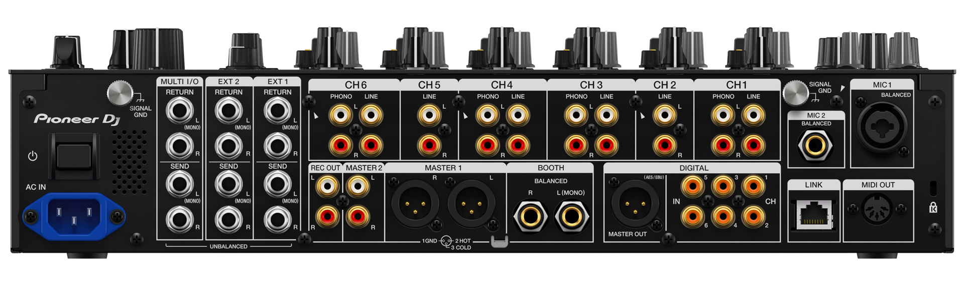 Pioneer DJ DJM-V10-LF | 60mmロングフェーダ搭載DJミキサー