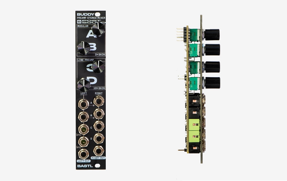Bastl Instruments BUDDY | 高品位4chステレオミキサー・ユーロラック
