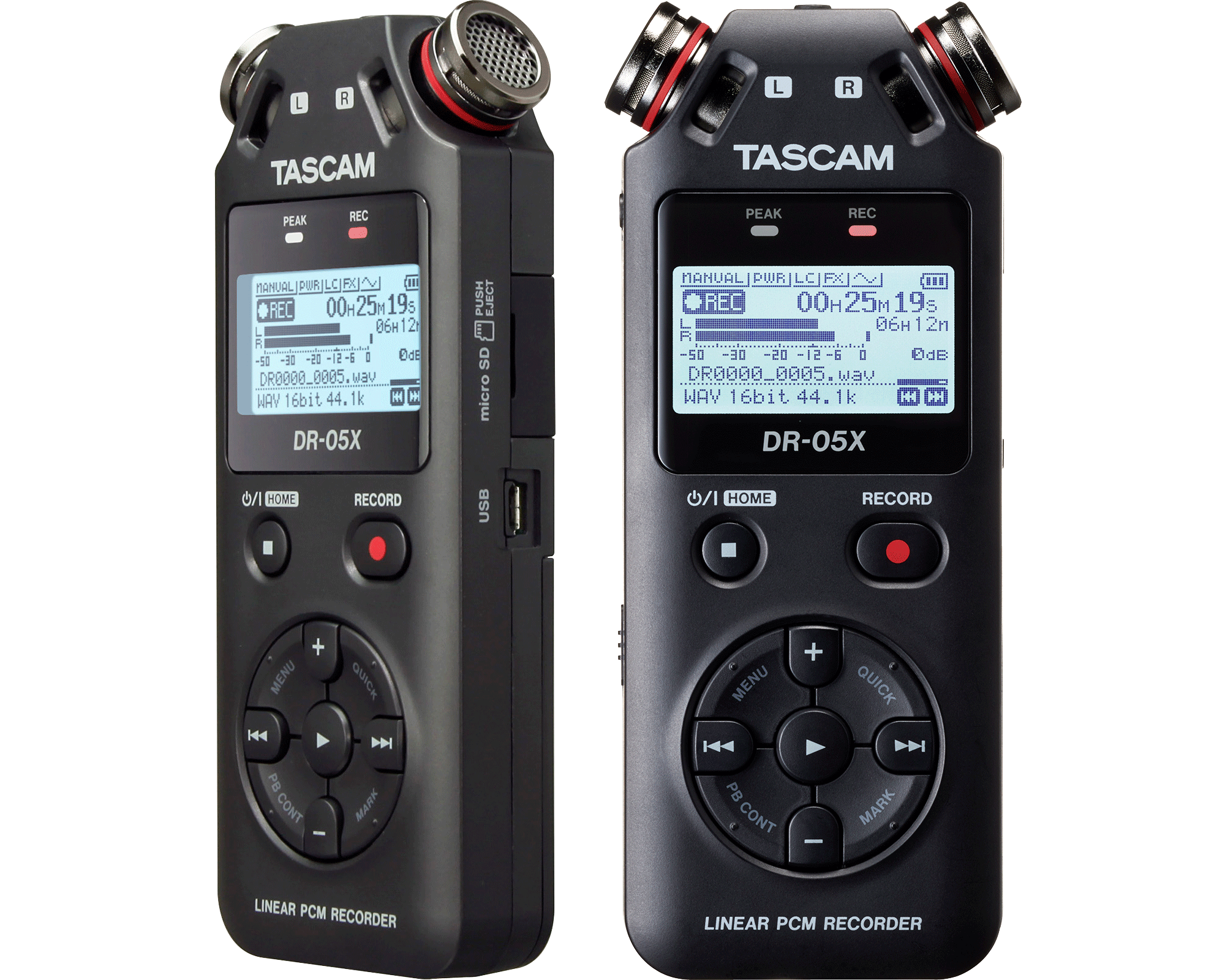 TASCAM DR-05X / DR-07X / DR-40X | レコーダーに配信用のUSBマイク