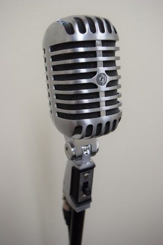 SHUREのガイコツマイク・Super 55の限定カラー・ピッチブラック