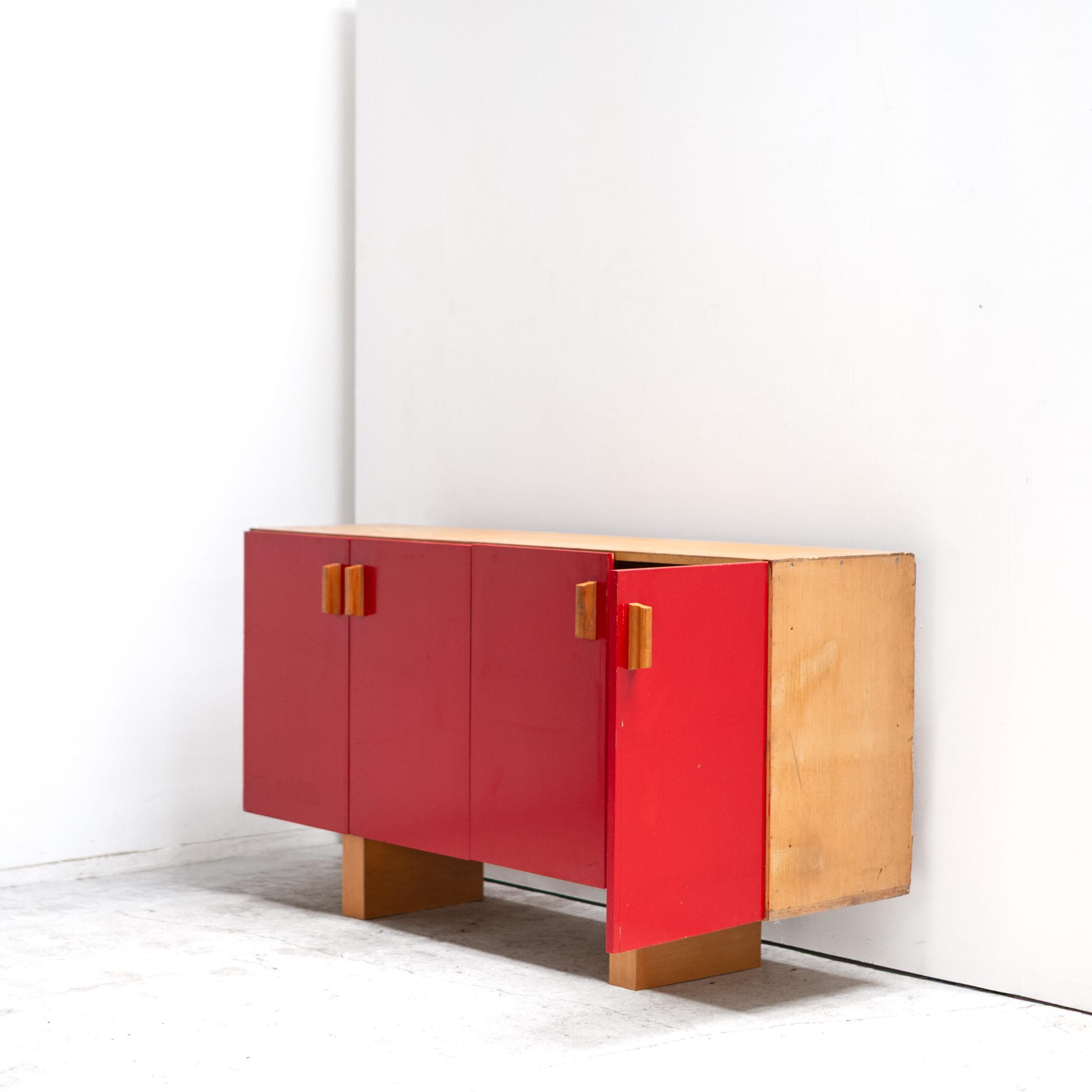 CHARLOTTE PERRIAND – Cabinet with Red Doors - Objet d' art