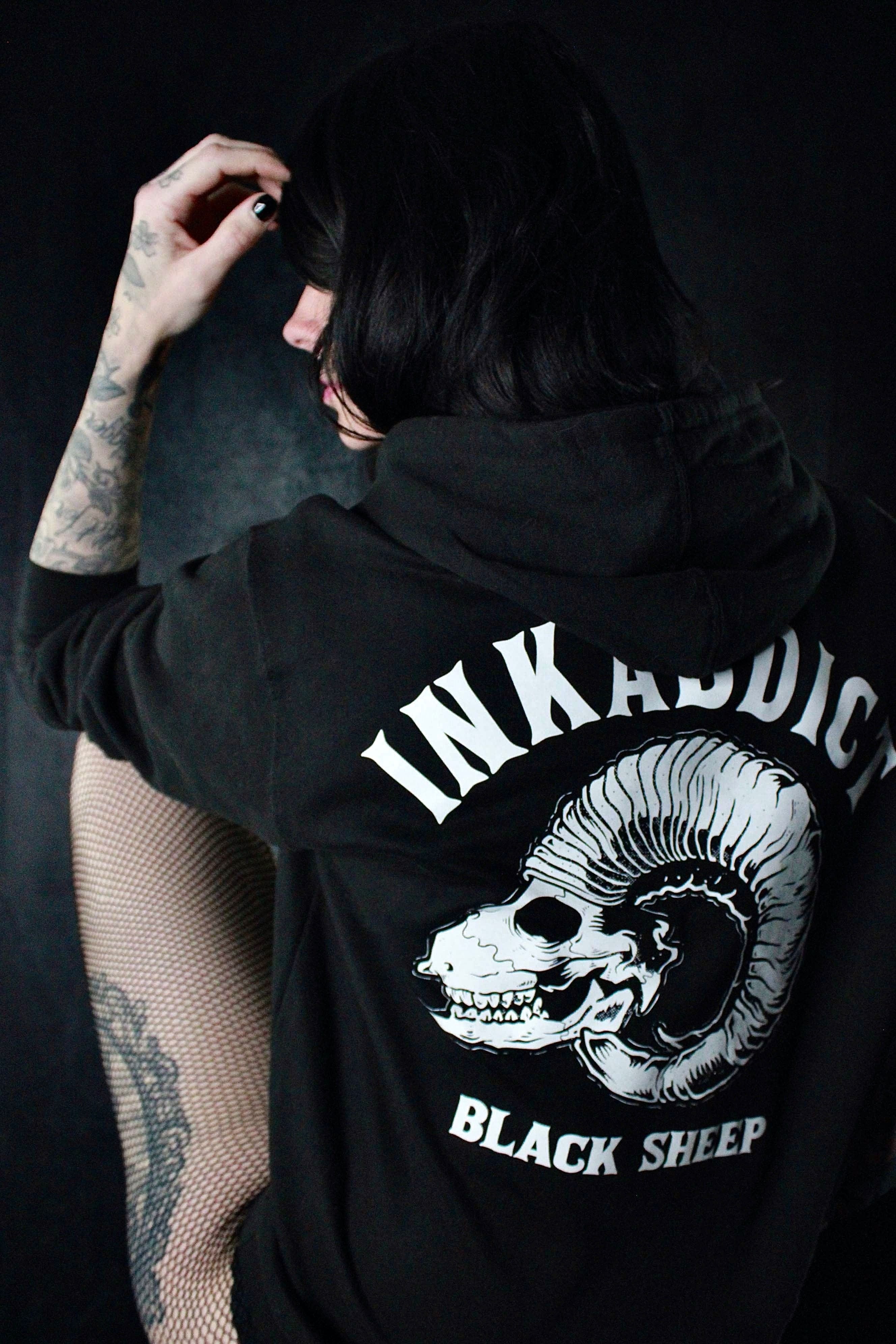 Throwback Black Sheep Women's Black Pullover