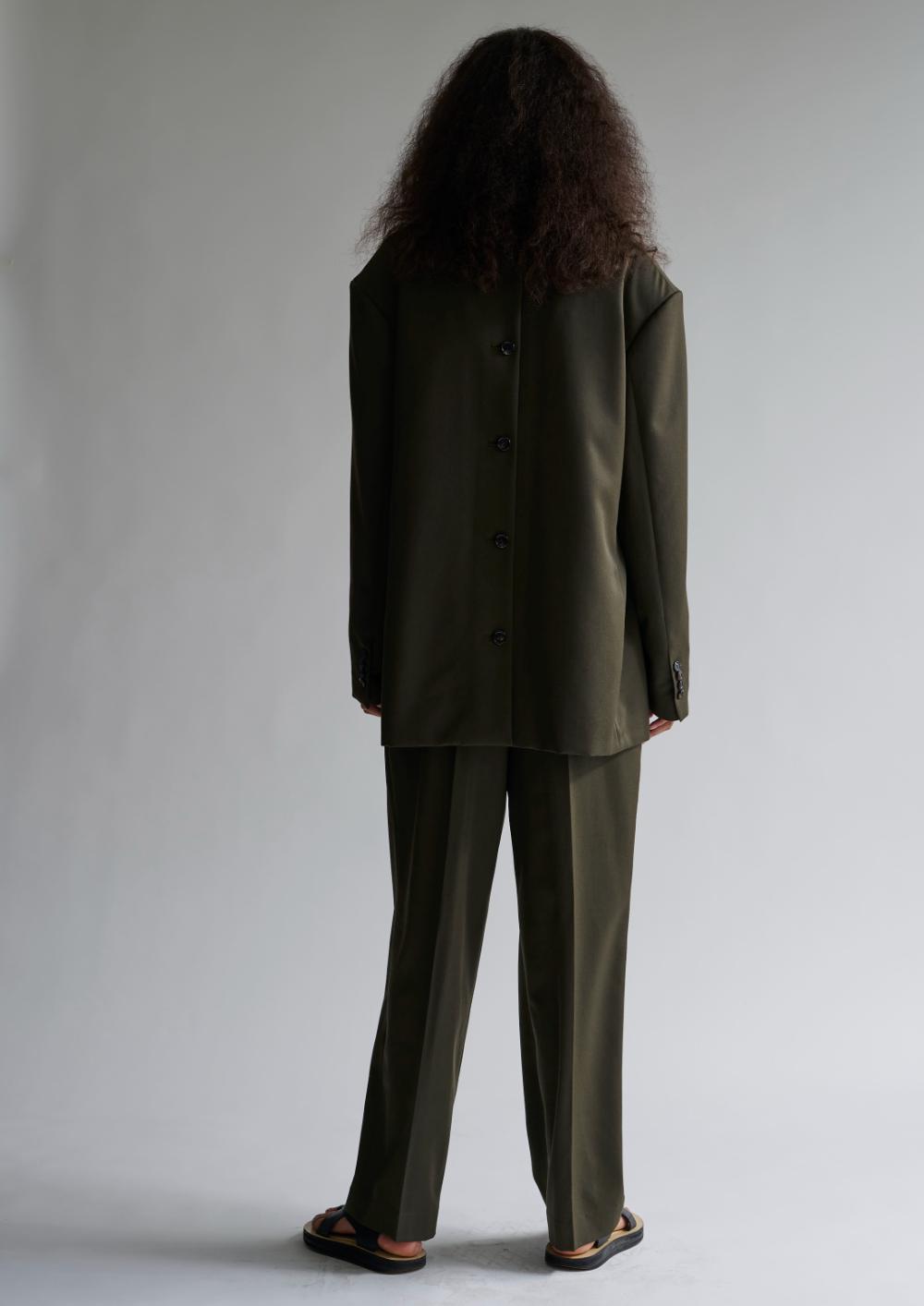 Wool Back Open Jacket – INSCRIRE