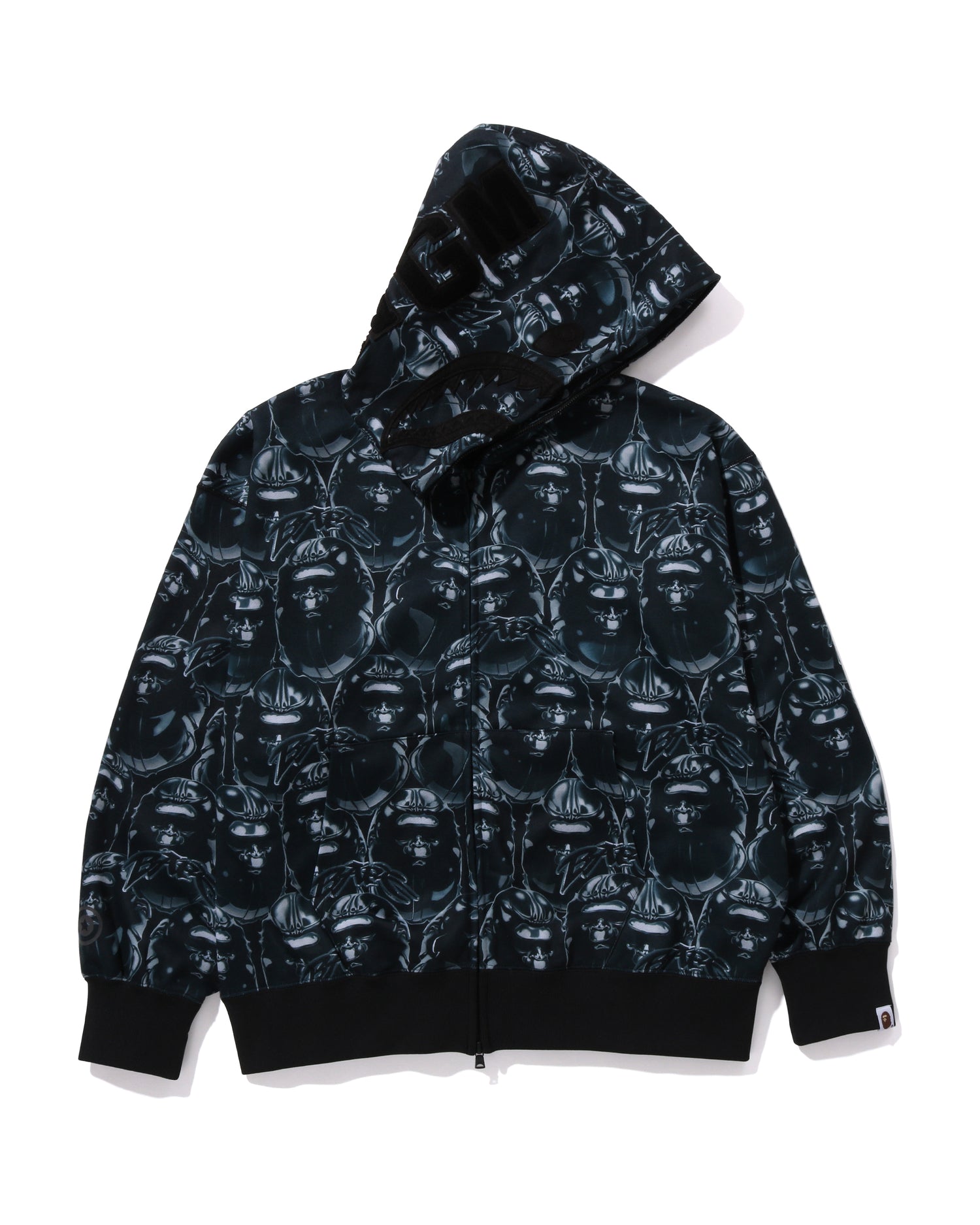 A BATHING APE® Ape Head Graffiti Shark Full Zip Hoodie | Bape