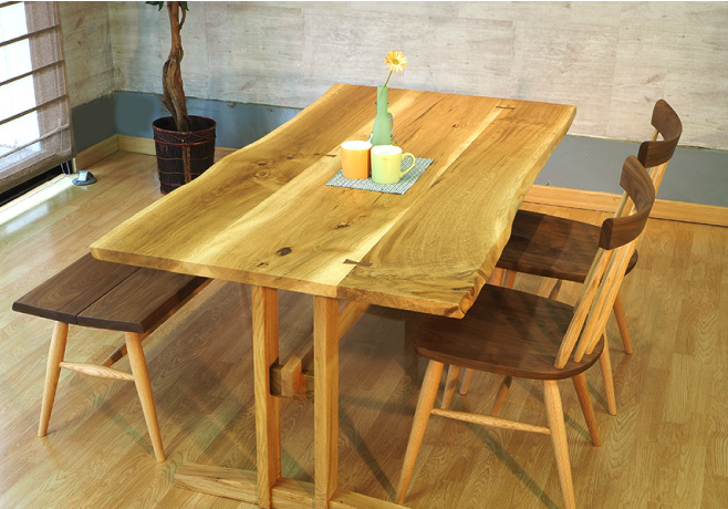 国産楢材（オーク材）無垢 ダイニングテーブル | インテリアプラザ加納