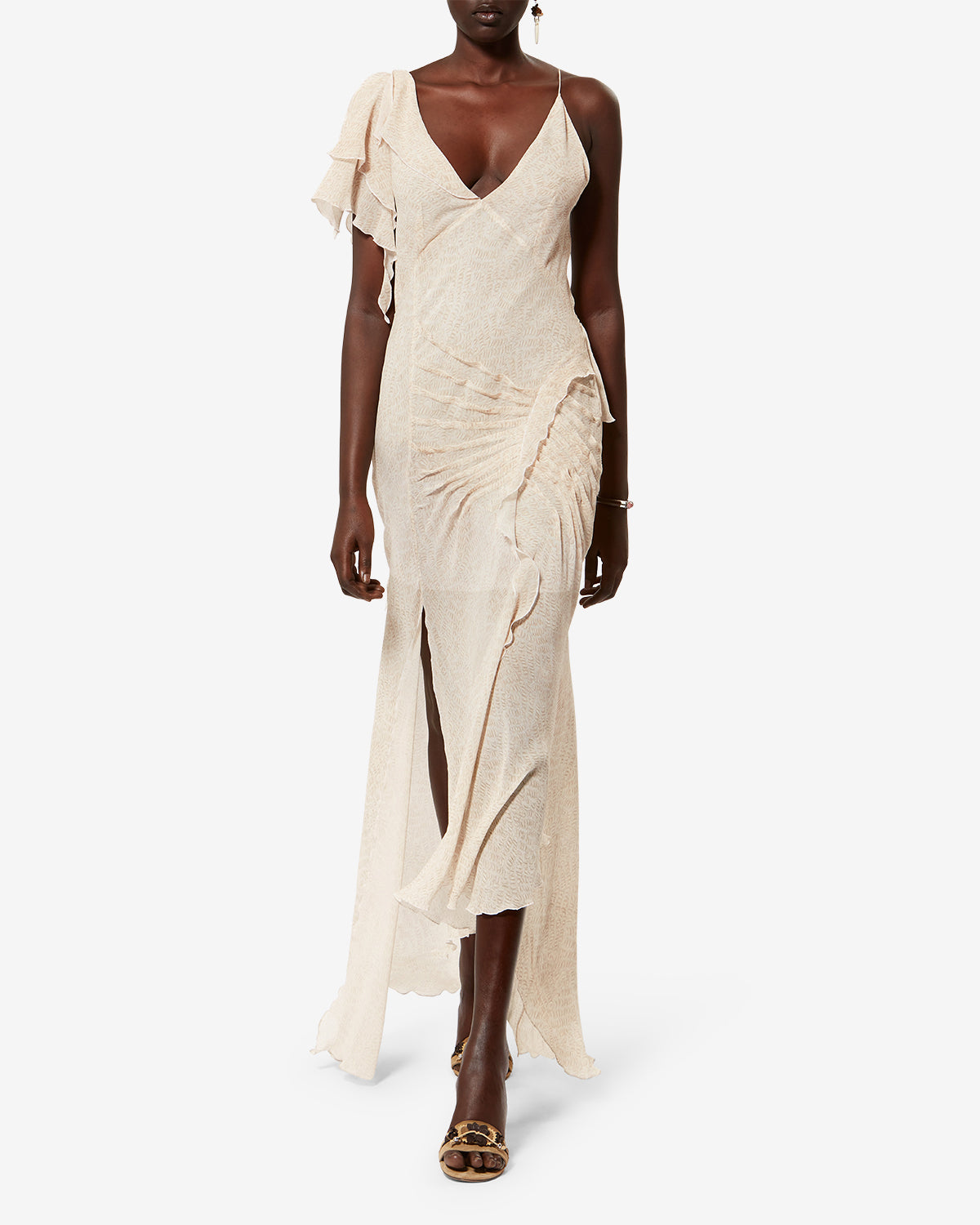 TYLENA DRESS Woman ecru | ISABEL MARANT Official online store