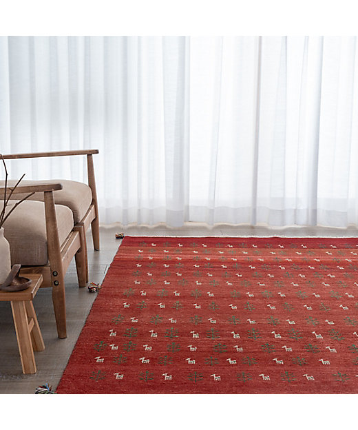 ☆ペルシャ手織り リーズバフトギャッベ ラグMサイズ 2 | 三越伊勢丹