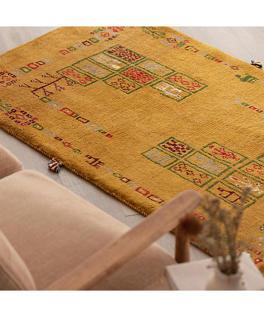 ☆ペルシャ絨毯 手織りギャッベ ラグSサイズ4 | 三越伊勢丹