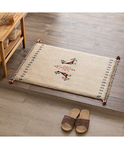 ☆ペルシャ手織りギャッベ 玄関マットMサイズ 12 | 三越伊勢丹