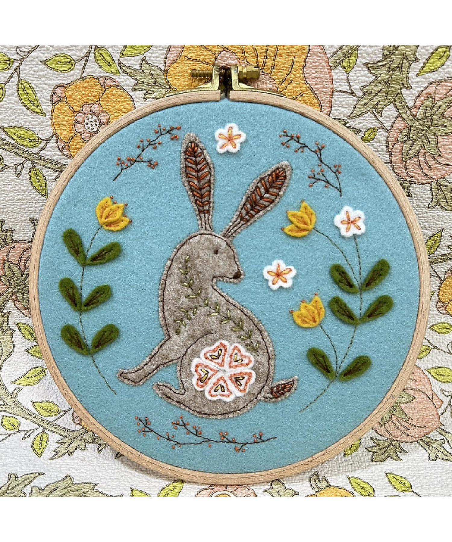 ☆枠付きフェルトキット（うさぎ） | Corinne Lapierre/コリーヌ