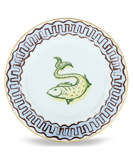 イ ルヴィアッジョ ディ ネットゥーノ プレート22cm ライトブルー