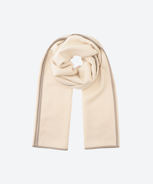 レザートリミングカシミヤストール | ASAUCE MELER (Women