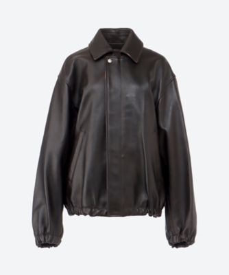 SHEEP LEATHER ZIP SHORT JACKET ST