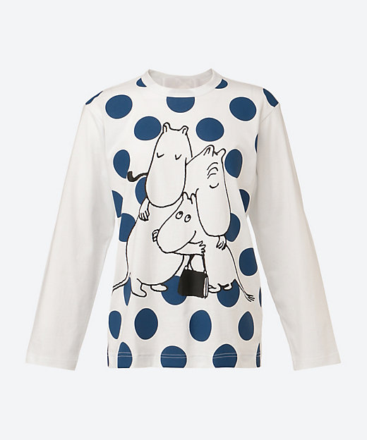 綿天竺プリント ToveJansson ムーミン長袖カットソー TQ