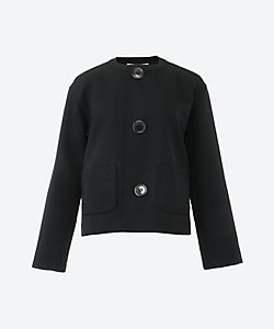 ウールギャバ素材丸襟ジャケット TC－J101－051 | tao (Women