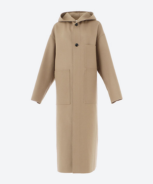 MELTON HOODED WORK COAT | HYKE (Women)/ハイク