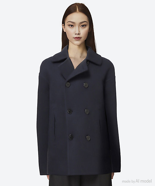 DOUBLE FACE PEA COAT 17467 | HYKE (Women