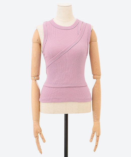 DOUBLE SHOULDER TANK TOP 25SS／12375
