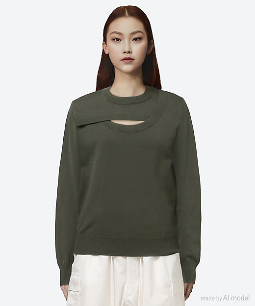 CREW NECK SWEATER 11388 | HYKE (Women)/ハイク