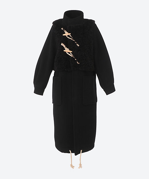 DOUBLE FACE FAUX SHEARLING DUFFEL