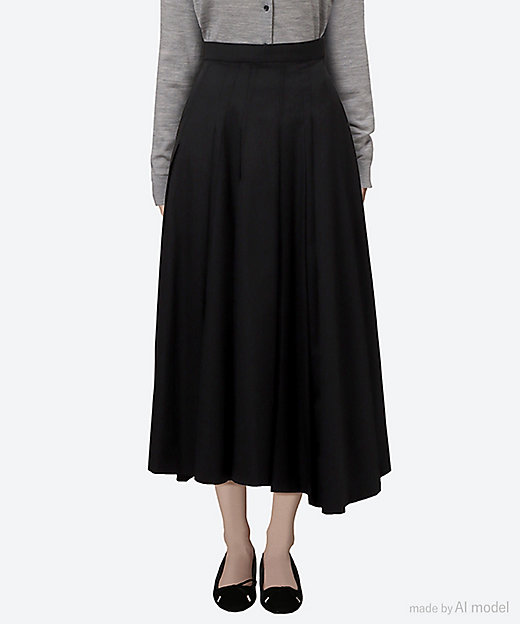 Eini random pleats skirt BK AP2507