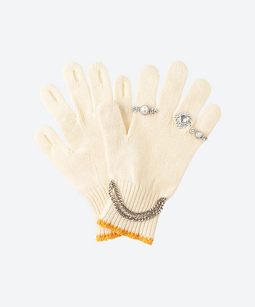 KNIT GLOVES WITH RINGS 25AW88GV05