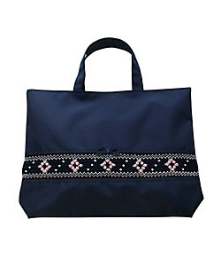 手刺繍レッスンバッグ（きしゃ） | JOLI COMME UN COEUR (Baby&Kids