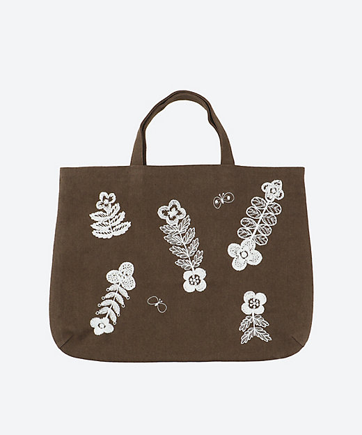 ハンドメイド♩控えめフリルのトートバッグ ミナペルホネン Swing