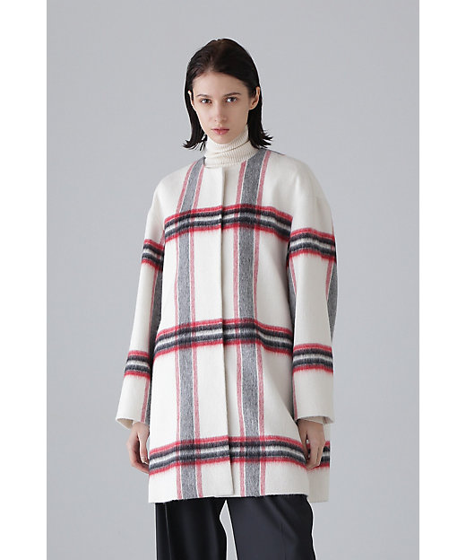 アルパカシャギーチェックコート（5314252007） | ADORE