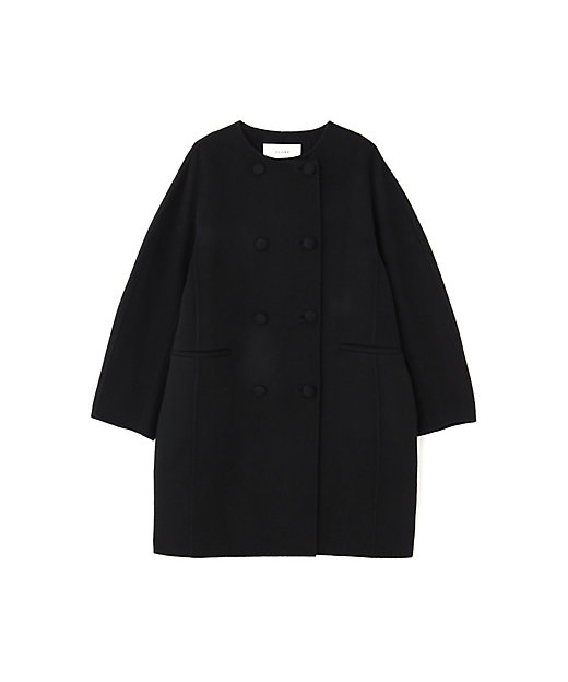 ピュアカシミヤノーカラーコート（5314252905） | ADORE