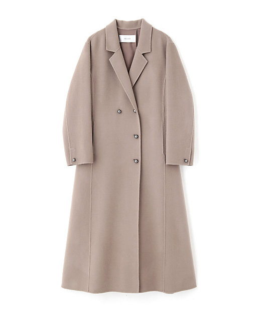 ◇ソリッドウールリバーロングコート（5314252902） | ADORE