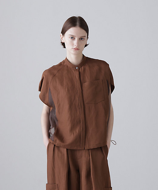 ◇シルキープレーンクロスブラウス（5316110325） | ADORE