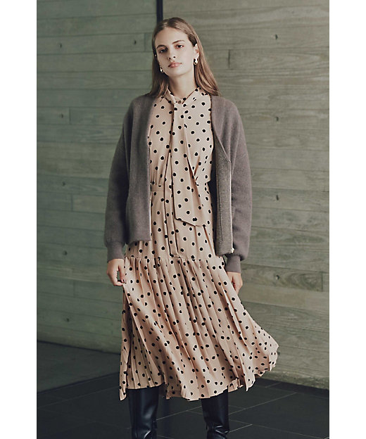 ◇ランダムドットプリーツワンピース（0314240062