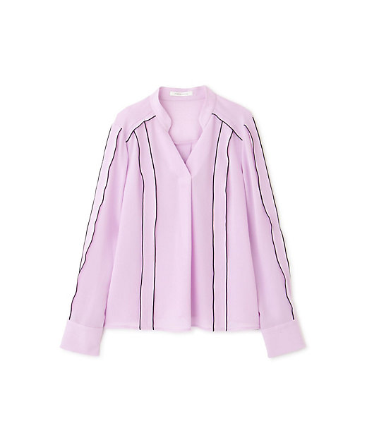 ◇バイカラーラインブラウス（0315110101） | PINKY&DIANNE