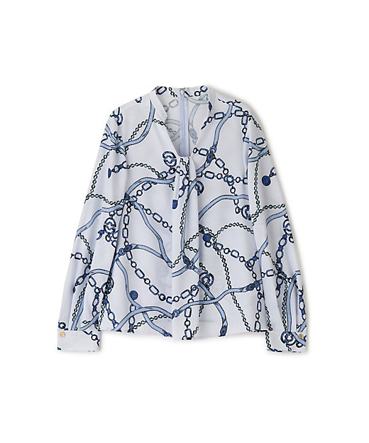 ◇チェーンプリントブラウス（0315110216） | PINKY&DIANNE