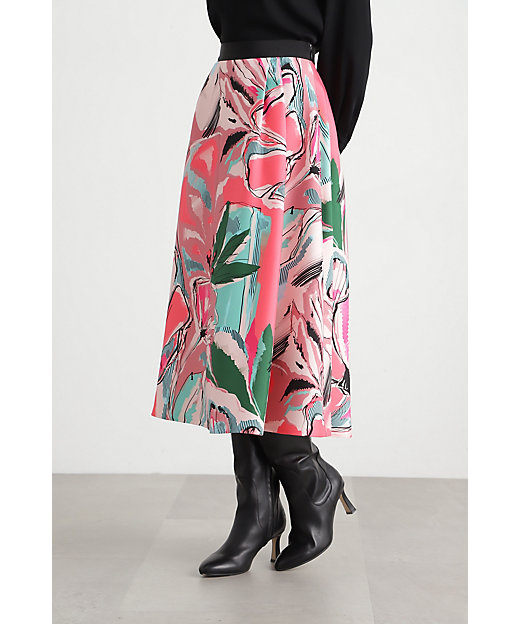 ◇アートフラワープリントスカート（0315120210