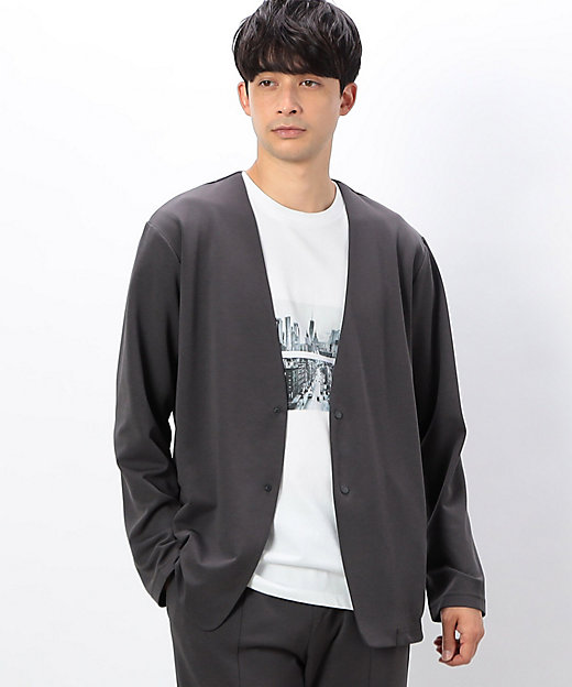 セットアップ対応】サマージャージ ノーカラージャケット