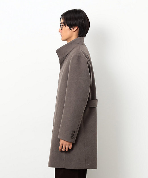 ウールブレンド メルトン イタリアンカラー コート（4720WM02