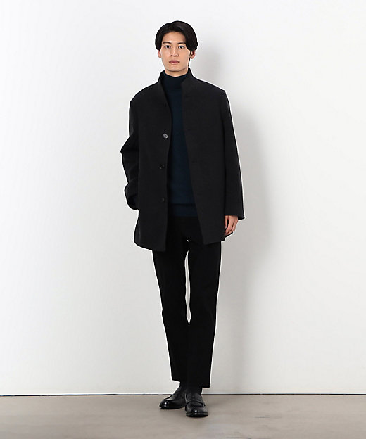 ウールライク スタンドカラー ショート コート（4720WI03