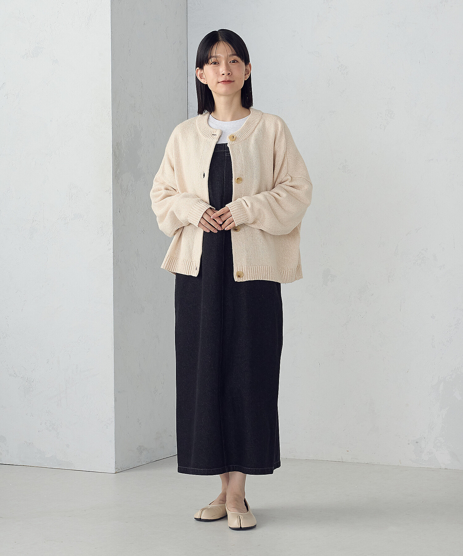 ミックスヤーンニットカーディガン（5257KM70） | COMME CA