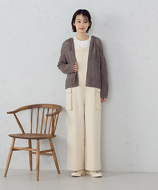 透かし編み フーディーカーディガン（5257KO70） | COMME CA