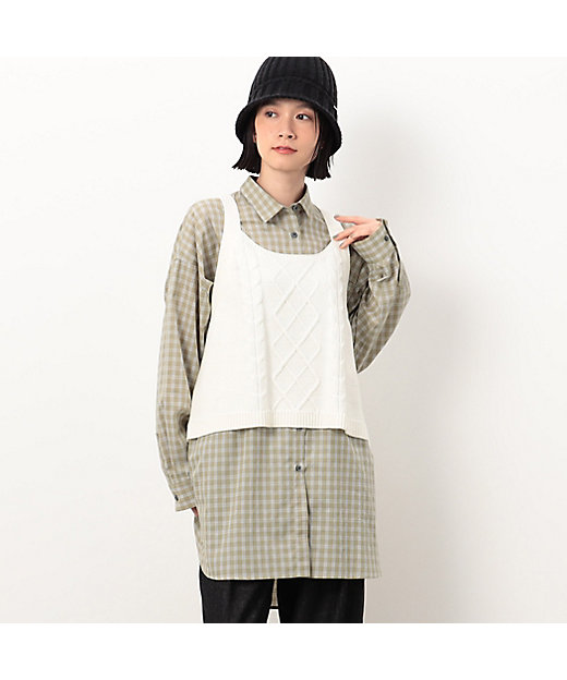 アラン柄 ニットビスチェ（5277KE73） | COMME CA ISM (Women