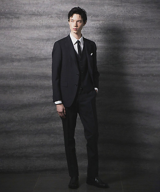 ウールトロピカル プレーンカラー スーツ（0701SG01） | COMME