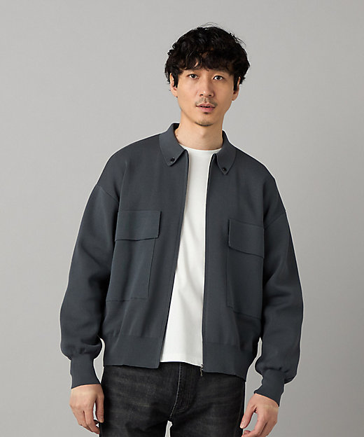 オーバーサイズ ニットブルゾン（0739KO12） | COMME CA MEN