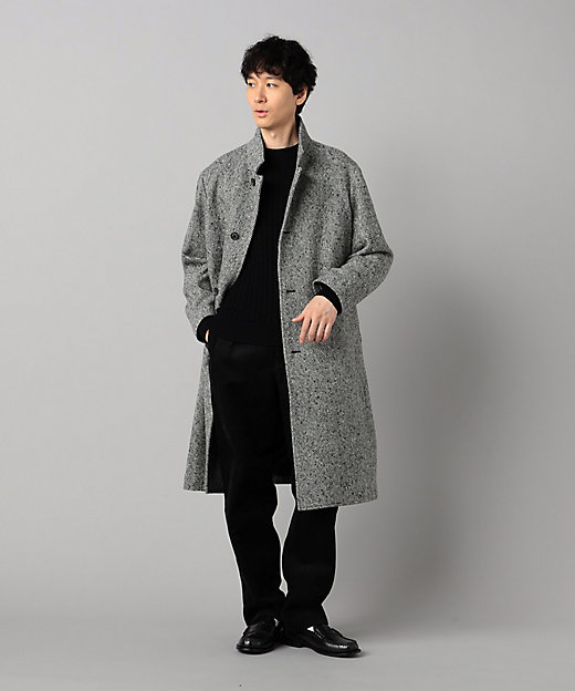 尾州産 ツィード スタンドチェスターコート（0771WM20