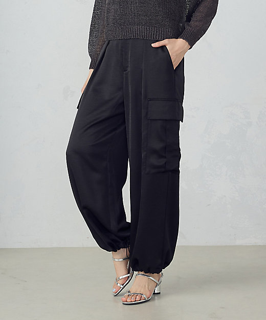 ポリエステルマットサテン カーゴパンツ（1252PK06） | COMME