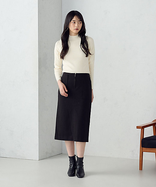 ウォッシャブル】ベーシック ハイネックニット（1274KM05